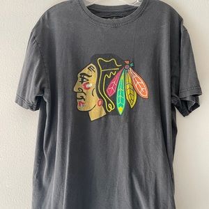 Vintage Style Chicago Blackhawks Tee, Medium
